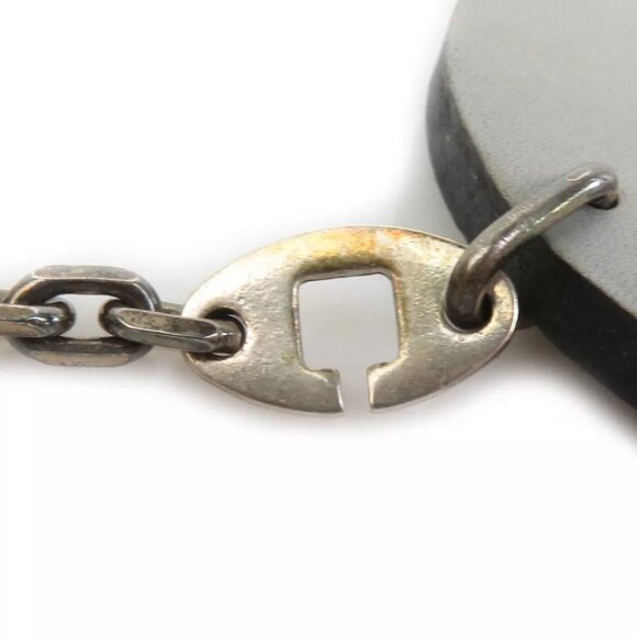 HERMES Animal Motif Rabbit Charm Gray Leather/Silvertone - Picture 6 of 8